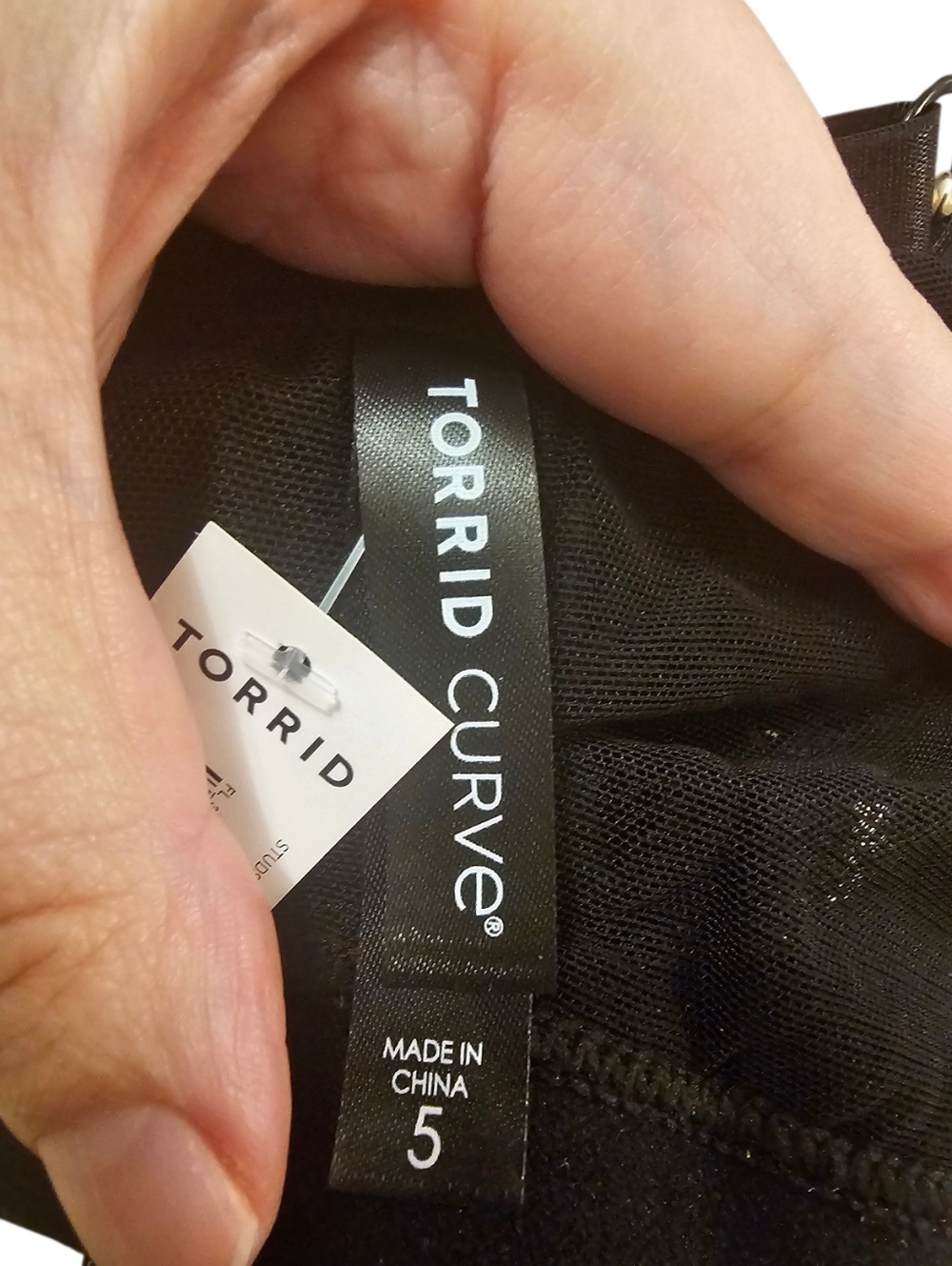 Black Torrid Women's Studs and Lace Bralette - Picture 4 of 7